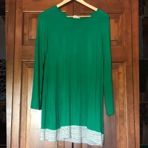 Heartbreaker green long sleeve dress
